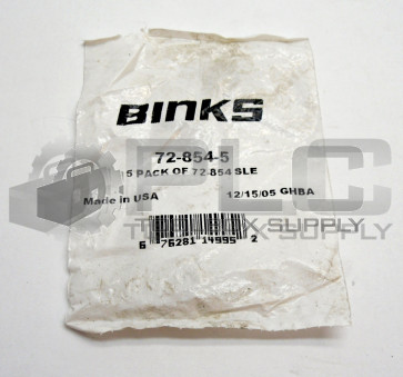 NEW BAG OF 5 BINKS 72-854-5 SLEEVE 728545 72854SLE 72854