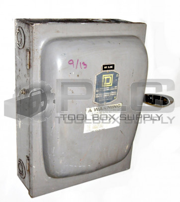 SQUARE D A86442 SER. A1 SAFETY SWITCH SINGLE THROW FUSIBLE 60 AMP 600V