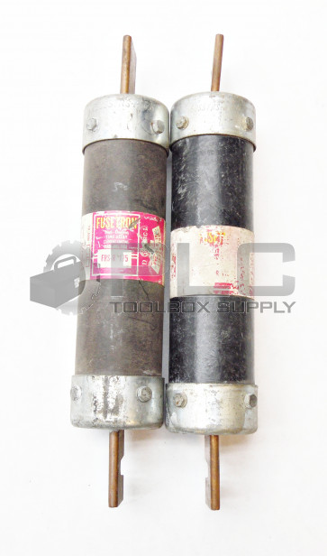 LOT OF 2 FUSETRON FRS-R-175 TIME DELAY FUSE CLASS RK5