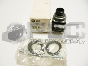 NEW ALLEN BRADLEY 800T-QAH10C /T PUSH BUTTON CLEAR MISSING LENS *READ*