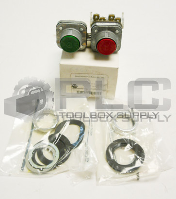 NEW ALLEN BRADLEY 800T-FB16A /T PUSH BUTTONS RED AND GREEN 