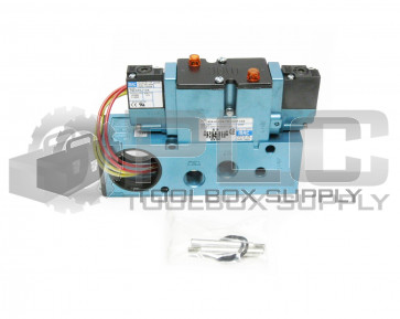 NEW MAC 82A-GC-CKA-TM-DAAP-1DA VALVE w/ TM-DAAJ-DA SOLENOID & 82A-0A-CKA SUBBASE