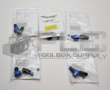 LOT OF 5 NEW BULGIN PX0411/02S/5560 ELECTRICAL CABLE CONNECTORS PX041102S5560