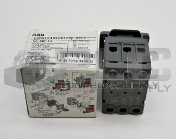 NEW ABB OT40FT3 DISCONNECT SWITCH 3P 40A UL508 NF DOOR MOUNT