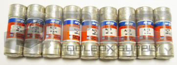 NEW LOT OF 9 FERRAZ SHAWMUT AJT3 3A DUAL ELEMENT FUSE 600V