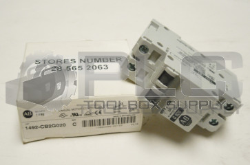 NEW ALLEN BRADLEY 1492-CB2G020 SERIES C MANUAL MOTOR CONTROLLER