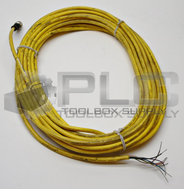 NEW BANNER QDE-850D EURO-STYLE QUICK DISCONNECT CABLE 8 PIN 15M/50' IN LENGTH