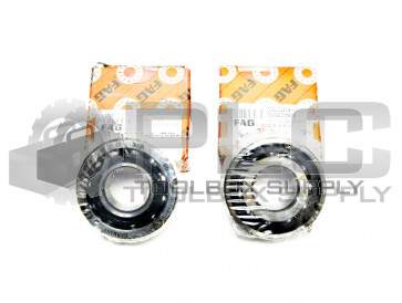 LOT OF 2 NEW FAG 7204-B-TVP-UA ANGULAR CONTACT BALL BEARING, 20mm BORE, 47mm OD