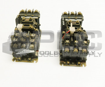 LOT OF  2 ALLEN BRADLEY 509-B0D  / B MOTOR STARTER 509-BOD