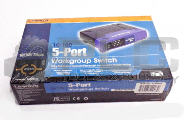 NEW LINKSYS EZXS55W ETHERNET SWITCH 5PORT 10/100 WORK GROUP
