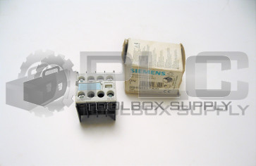 NEW SIEMENS 3RH1911-1FA20 AUXILIARY CONTACT 3RH19111FA20