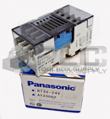 NEW PANASONIC RT3S-24V 4 POINT RELAY AY33002 RT3S24V