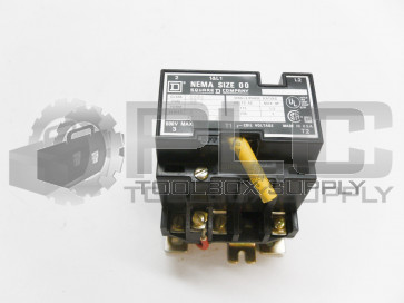 NEW SQUARE D 8502 A0-1 CONTACTOR W/ COIL SIZE 00 SER C 8502-AO1