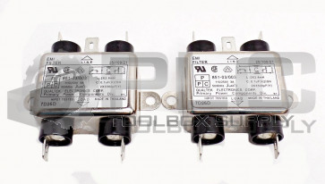 LOT OF 2 NEW QUALTEK 851-03/003 EMI/RFI POWER LINE FILTERS 85103003