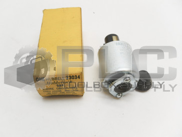 NEW HUBBELL 23034 MALE CONNECTOR 3 WIRE 20 AMP 125 V