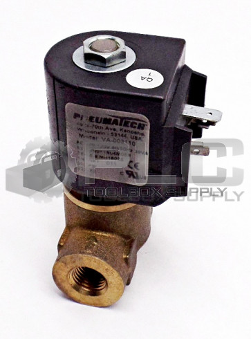 NEW PNEUMATECH VA-003110 ELECTRO VALVE 120/110V 60/50HZ 39VA 1/4IN NPT VA003110