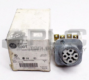 NEW ALLEN BRADLEY 800T-H17A /T SELECTOR SWITCH 3MM 2POS 800TH17A SER.T **READ**