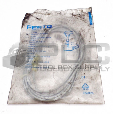 NEW FESTO ELECTRIC KMYZ-9-24-2.5-LED-B CABLE ASSY INPUT 6FT KMYZ92425LEDB