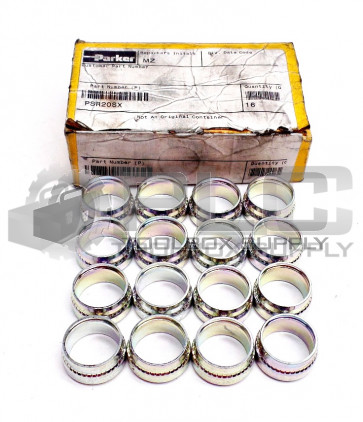 BOX OF 16 NEW PARKER PSR20SX TUBE FITTING