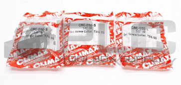 LOT OF 3 NEW CLIMAX CRC-050-S SHAFT COLLAR 1/2" T-316 CORROSION RESISTANT