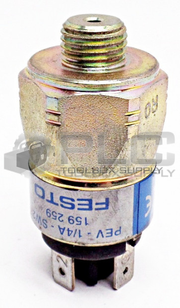 NEW FESTO ELECTRIC PEV-1/4A-SW27 PRESSURE SWITCH 159259 PEV14ASW27