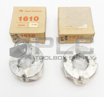 LOT OF 2 NEW TL 1610 TAPER BUSHING 1-1/8 BORE 