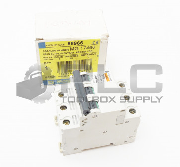 NEW SQUARE D MERLIN GERIN MG17466 SUPPLEMENTARY PROTECTOR 3 POLE 480V 15A C60N 
