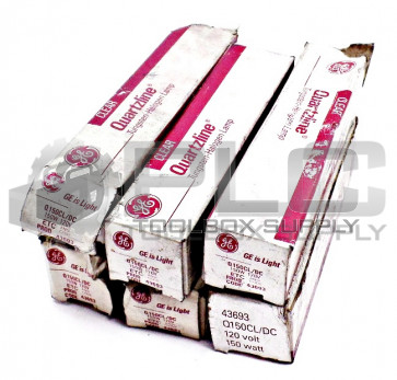 LOT OF 6 NEW GENERAL ELECTRIC Q150CL/DC BULB HALOGEN 150W 120V Q150CLDC