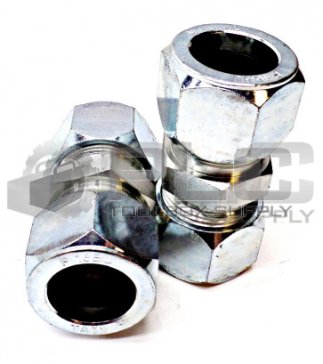 LOT OF 2 NEW PARKER P16BU 1" STRAIGHT UNION COMPRESSION FITTING 1" DIA