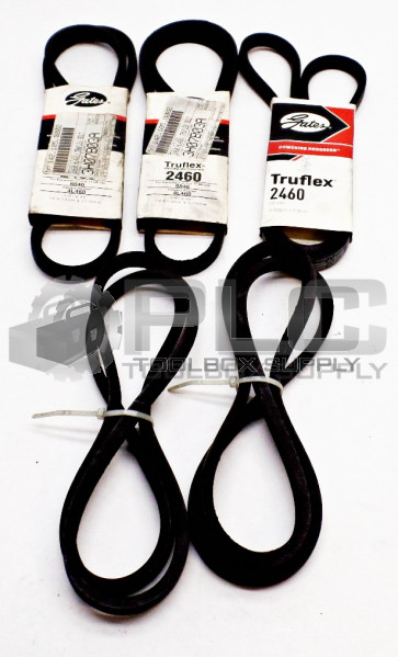 LOT OF 5 NEW GATES 2460 TRUFLEX BELT 4L460