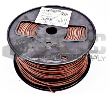 NEW CERROWIRE CE-338940 16GA FIXTURE WIRE BROWN 500' 600V TFFN/MTW/AWM 