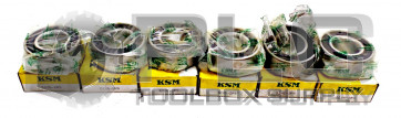 LOT OF 6 NEW KSM 5205-2RS BEARING SEALED 25MM ID 52MM OD 24MM WIDE 52052RS