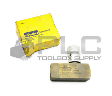 NEW PARKER F600B FLOW CONTROL VALVE, F600B-11, 3/8"