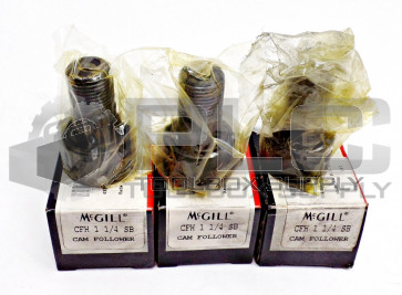 LOT OF 3 NEW MCGILL CFH 1-1/4 SB CAM FOLLOWER 1-1/4INCH STEEL CFH114SB