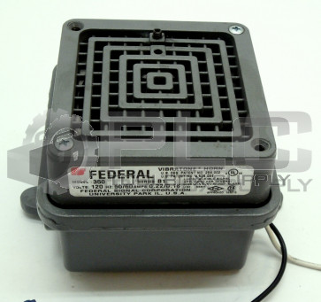 FEDERAL SIGNAL 350-120-30 HORN AND WB WEATHER PROOF BACK BOX