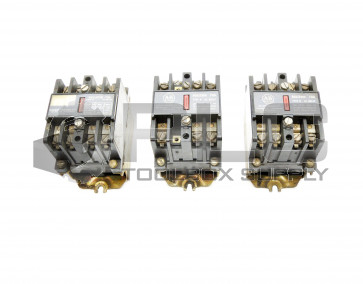 LOT OF 3 ALLEN BRADLEY 700-N400A1 SER. C RELAY 120V/60Hz 110V/50Hz