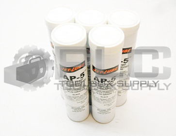NEW LOT OF 5 JET LUBE 25050  BLACK GREASE AP-5 HIGH TEMP MULTIPURPOSE GREASE