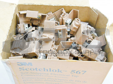 NEW BOX OF 100 3M 567 SELF STRIPPING ELECTRICAL TAP CONNECTOR 14887