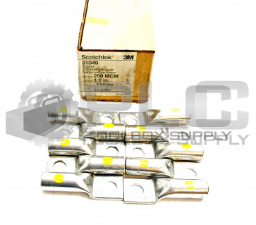 NEW BOX OF 10 3M 31049 COPPER COMPRESSION LUG 