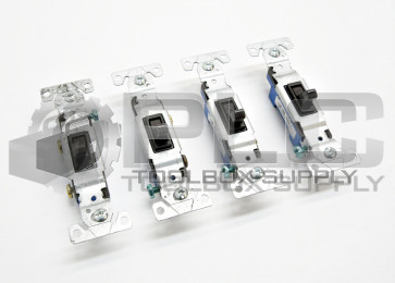 LOT OF 4 EATON 1301-7B LIGHT SWITCH 15AMP 120V 