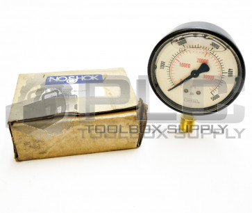 NEW NOSHOK 25-900-5000 PSI/KPA PRESSURE GAUGE 1/4 NPT BOTTOM CONNECTION 