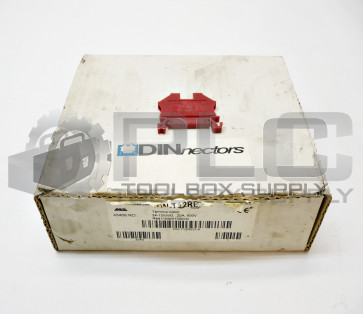 LOT OF 75 DINNECTORS DN-T12RED-A TERMINAL BLOCK 20A 600V