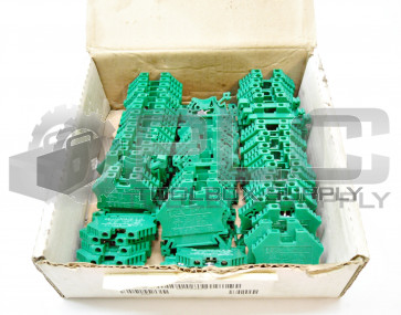 LOT OF 66 DINNECTORS DN-T12GRN-A TERMINAL BLOCK 20A 600V