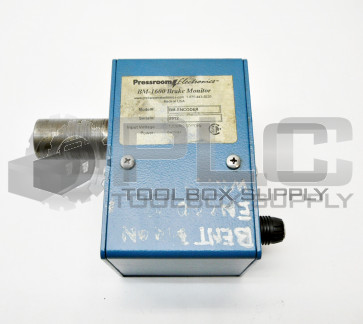 PRESSROOM ELECTRONICS BM-ECODER FOR BM-1600 BRAKE MONITOR 120VAC 50/60Hz 