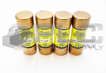 LOT OF 4 NEW BUSSMANN LPJ-12SP LOW PEAK FUSE 12AMP 600VAC 