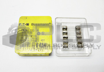 PACK OF 5 NEW BUSSMANN GMA-500-R FUSE IR35A 250V AC 