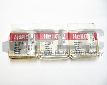 LOT OF 3 NEW HELICOIL R1185-6 THREAD REPAIR INSERTS SIZE 3/8-16 12/PK