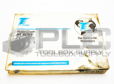 NEW US. TSUBAKI RS-80-RIV ROLLER CHAIN 10FT (3.048m) RS 80 RIV. / RS80RIV