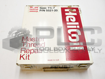 HELICOIL 5521-20 MASTER THREAD REPAIR KIT SIZE: 1 1/4 - 7 (READ DESCRIPTION)