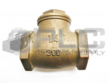 NEW BRASS 1-1/4" 300 WOG CHECK VALVE 
